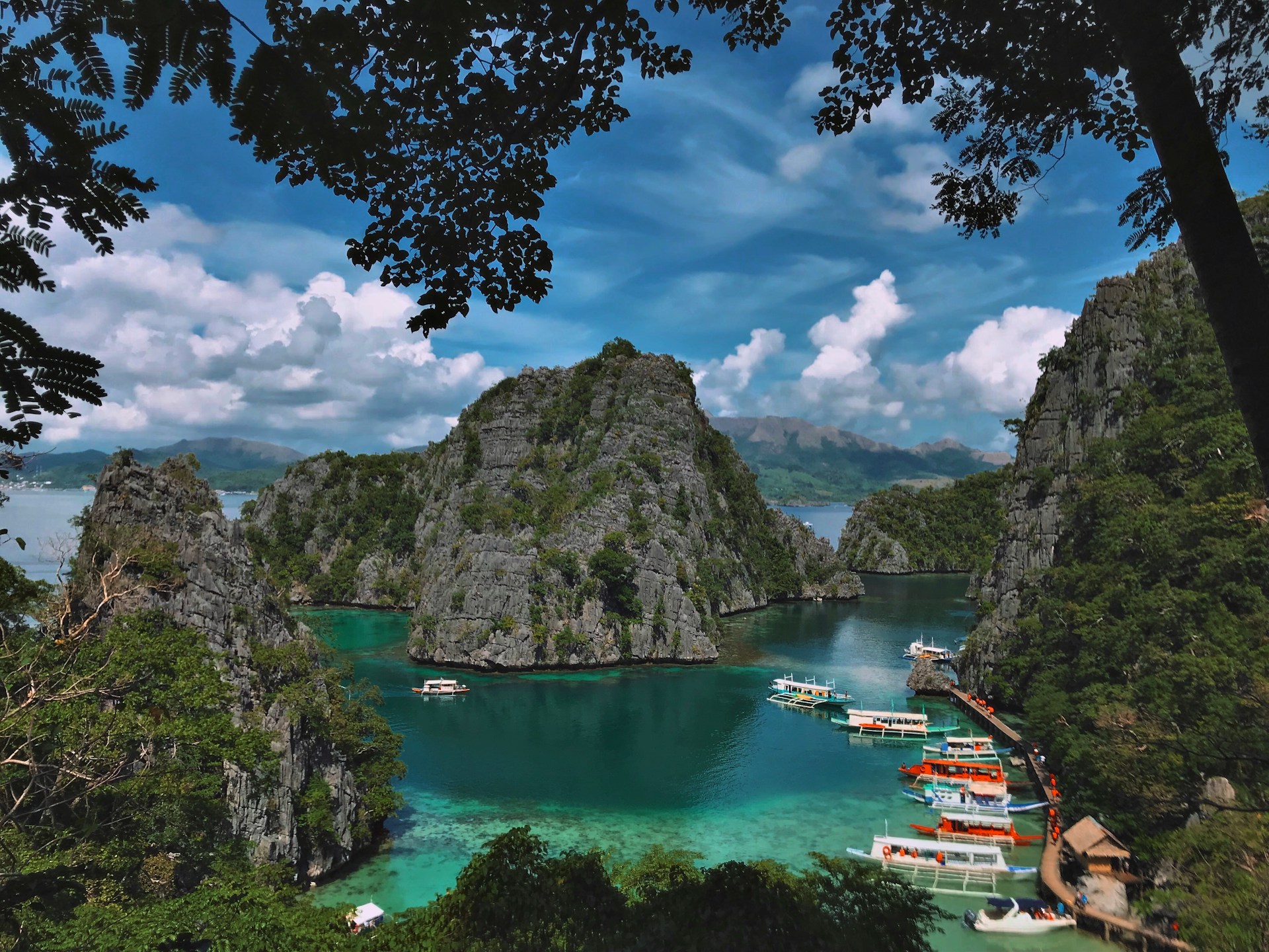 Scenic view of the Philippines coastline